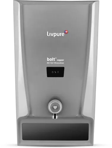 Image of Livpure LIV-BOLT+COPPER 7 L RO + UV + Mineraliser Water Purifier (Grey)