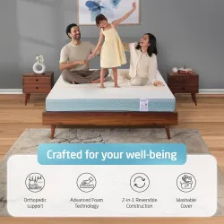 Livpure Smart Ortho DUOS-X Reversible HR Foam Mattress Queen (75x60x5) inch