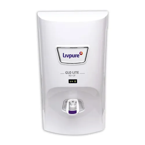 Image of Livpure Glo Lite RO UF Water Purifier Storage for Home