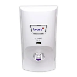 Livpure Glo Lite RO+UF+Carbon Filter- 7 L Storage, Water Purifier for Home, Suitable for Borewell, Tanker, Municipal Water (White)