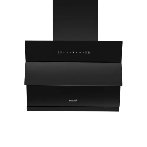 Image of Livpure Zen 60 cm | Slant Shape Chimney | Dual Motor | 1350 m³/hr Suction | Filterless | Touch & Gesture Control | Low N