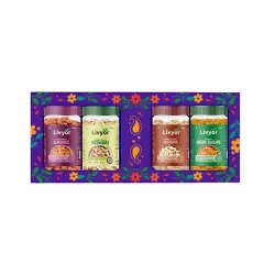 Livyor Premium Dry Fruits Combo Pack for eating - 400g | 100g each | Cashews, Pistachios, Almonds, Green Raisins | Famil