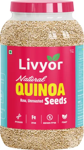 Image of LIVYOR White QuinoaSeeds for Weight loss Management Quinoa (1 kg)
