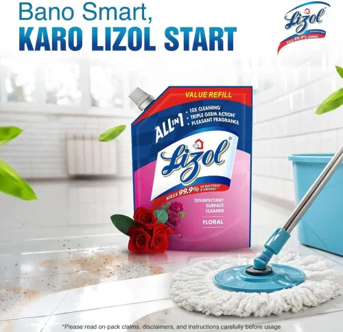 Image of Lizol Disinfectant Floor Cleaner Refill Pack Floral (750 ml)