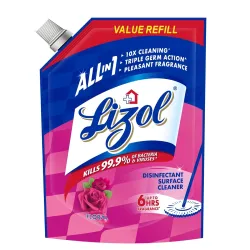 Lizol Disinfectant Surface & Floor Cleaner Liquid Refill Pack, Floral - 1800 ml | Suitable for All Floor Cleaner Mops | Kills 99.9% Germs| India's #1 Floor Cleaner