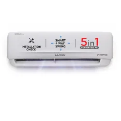Lloyd 1 Ton 3 Star Inverter Split AC (5 in 1 Convertible, Anti Corrosion Coating, Copper, Anti-Viral+PM 2.5 Filter, Whit