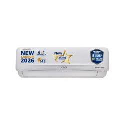 Lloyd 2 Ton 3 Star Inverter Split AC, 2026 New Star Rated (6 in 1 Convertible, Cools Up To 54°C, DG Mode, Ice Clean, Smart 4 Way Swing, Installation Check, White with Silver Deco Strip, GLS2...