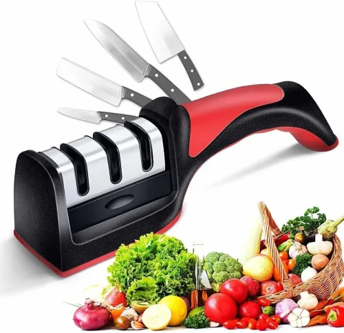 Image of LNT Manual Kitchen,2 Stage Tool for Knives (Carbon ) Knife Sharpening Steel