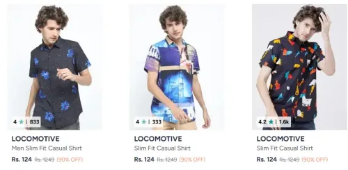 Image of Locomotive Clothing & Casuals at minimum 90% Discount