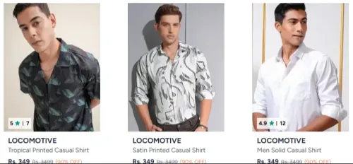 Image of LOCOMOTIVE men's shirt @ up to 90% discount