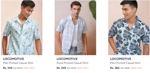Image of Locomotive men's shirt Upto 80% Discount