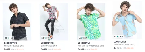 Image of Locomotive Men's Shirts upto 86% Discount