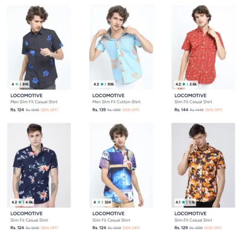 Image of Locomotive Shirts Upto 90% Discount