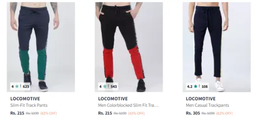 Image of Locomotive Trackpants Minimum 80% Discount