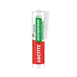 Loctite Weatherproof Neutral Silicone Sealant Clear 280ml