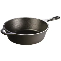 Lodge Logic Pre-Seasoned Cast Iron Deep Skillet - 10.25-inch (Black)