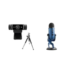 Logitech C922 Pro Stream Webcam, HD 1080p/30fps or HD 720p/60fps, Digital, Hyperfast Streaming, Ster