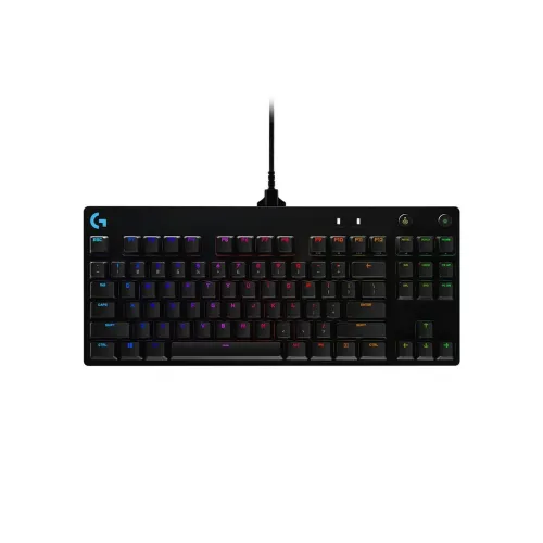Image of Logitech G PRO Mechanical Gaming Keyboard, Ultra Portable Tenkeyless Design, Detachable Micro USB Cable, 16.8 Million Co