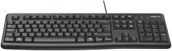 Logitech K120 / Full-Size, Spill-Resistant, Curved Space Bar Wired USB Standard Desktop Keyboard Compatible with Desktop