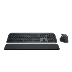 Logitech MX Keys S Combo - Performance Wireless Keyboard and Mouse with Palm Rest, Customisable Illumination, Fast Scrol