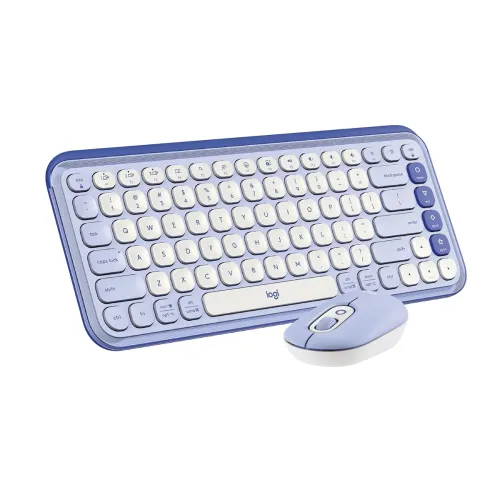 Image of Logitech POP ICON Combo, Bluetooth Keyboard and Mouse Combo, Comfortable Typing, programmable Keys and Buttons, Quiet cl