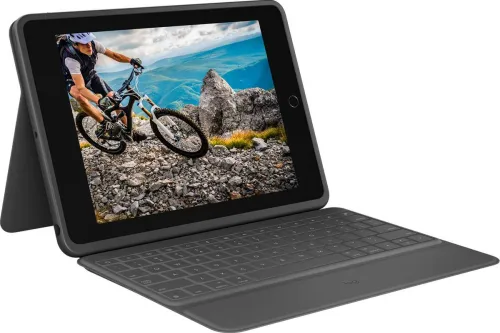 Image of Logitech Rugged Folio 10.2-Inch Spill-Proof Keyboard (Grey)