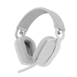 Logitech Zone Vibe 100 Lightweight Wireless Over-Ear Headphones with Noise-Cancelling Microphone, Advanced Multipoint Bluetooth Headset, Works with Teams, Google Meet, Zoom, Mac/PC - Offwhit...