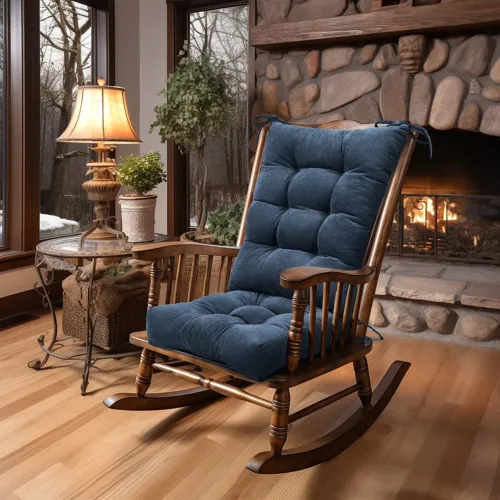 Image of Lokex Tufted Non Slip Rocking Chair Cushion Indoor