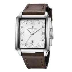 London Fog Mayfair Collection Analog Watch for Men with Square Dial