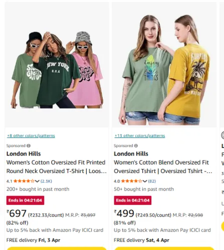 Image of london hills stylish t-shirts up to 85% discount 