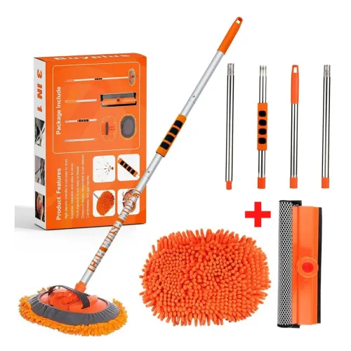 Image of Long Handle Car Wash Mop Set