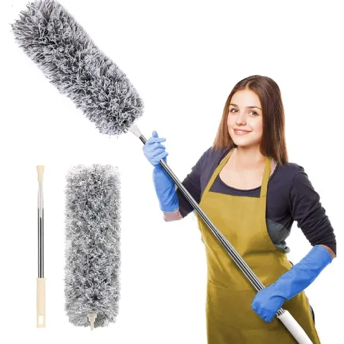 Image of Long Handle Microfiber Dust Cleaning Brush