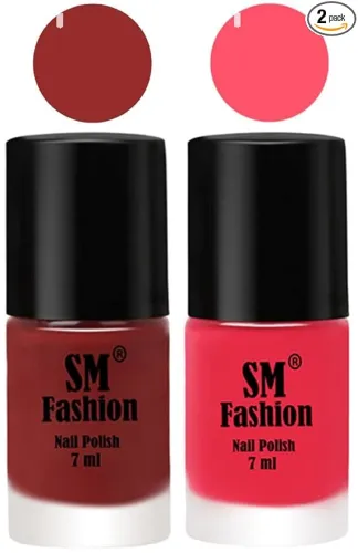 Image of Long Lasting Nail Polish | Set of 2 Jam-Dark Pink