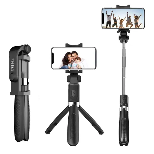 Image of Long Selfie Stick with Tripod Stand