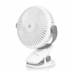 LONGWAY Clipzy Portable Rechargeable Clip Fan with 360° Rotation 3 Speed Control