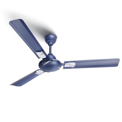 Image of LONGWAY Creta P1 1200 mm /48 inch Ultra High Speed 3 Blade Anti-Dust Decorative Star Rated Ceiling Fan (Silver Blue, Pac