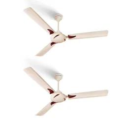 LONGWAY Creta P2 1200 mm/48 inch Ultra High Speed 3 Blade (Ivory, Pack of 2)
