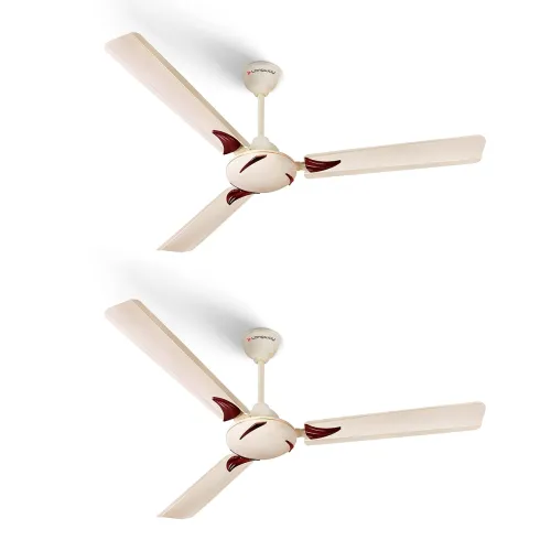 Image of LONGWAY Creta P2 1200 mm / 48 inch Ultra High Speed 3 Blade Anti-Dust Decorative Star Rated Ceiling Fan 2 Year Warranty 