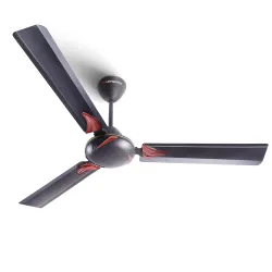 LONGWAY Creta P1 1200 mm/48 inch Ultra High Speed 3 Blade Anti-Dust Decorative Star Rated Ceiling Fan (Smoked Brown, Pac