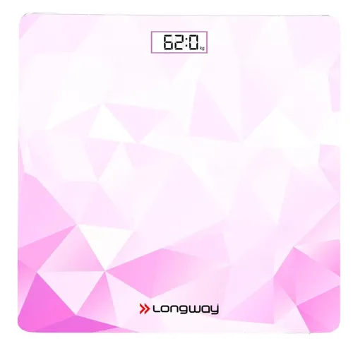 Image of Longway Digital Bathroom Scale (Pink Sapphire, 180 kg)