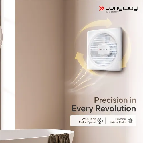 Image of LONGWAY Gusto 6 Inch 150 mm Energy Efficient Exhaust Fan | High Speed Powerful Motor | 