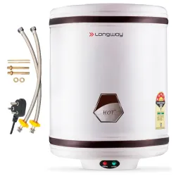 Longway Hotplus 50 Ltr 5 Star Rated Automatic Storage Water for Home, Water Geyser with Multiple Safety System & Anti-Ru