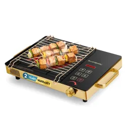 Longway Infralite Pro 2200W Infrared Induction Cooktop with Steel Grill Rack