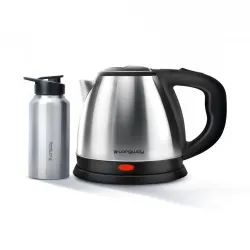 Longway Kestro Grey & Black 1500W Electric Kettle Water Bottle - 2 L
