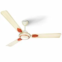 LONGWAY Kiger P1 1200 mm/48 inch Ultra High Speed 3 Blade Anti-Dust Decorative Star Rated Ceiling Fan 2 Warranty (Ivory, Pack of 1)