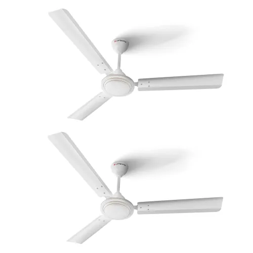Image of LONGWAY Nexa Delux 1200 mm High Speed (100% Copper) Ceiling Fan - 400 RPM (White, Pack Of 2)