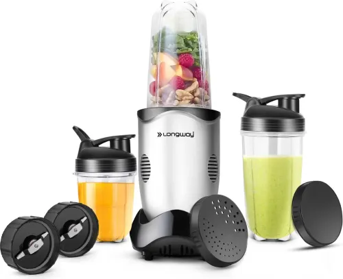 Image of Longway Nutri 600 W Juicer Mixer Grinder  (Nutri 3Jar)