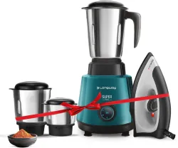 Longway Roto Max with Powerful Motor & Kwid 1100 Watt Dry Iron 500 W Juicer