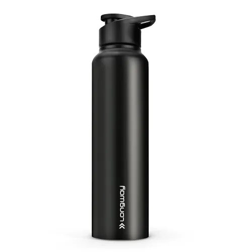 Image of Longway Rush 1 LTR Stainless Steel Water Bottle | Leak-Proof & Rust-Free Design | Perfect for School, Office, Home, Gym,