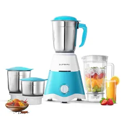 Longway Super Dlx 750 Watt Juicer Mixer Grinder with 4 Jars for Grinding, Mixing, Juicing with Powerful Motor | 